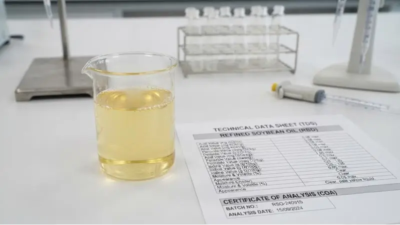 Chỉ số IV FFA điểm khói dầu đậu nành tinh luyện