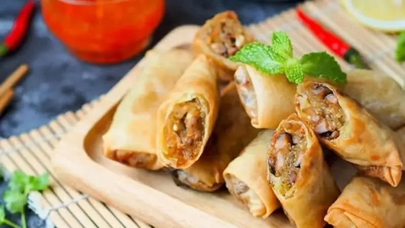Dầu olein trong chả giò nem rán xuất khẩu