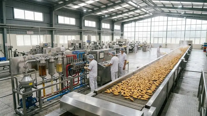 Ứng dụng theo dõi độ bền oxy hóa dầu olein trong nhà máy